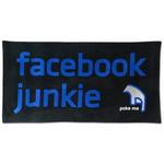 Facebook Junkie Beach Towel