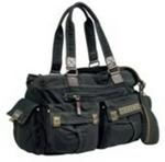 Polo Synthetic Bags Large East West Bag - Khaki Grey Black