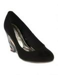 Beira Rio Beiro Rio Embroidered Wedges  Black