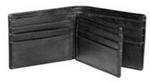 Polo Nappa Leather Wallets Small Multi Card Wallet - Black