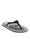 Beach Religion Printed Flip-flops  Black
