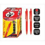 Statemans Stationery CLIC PENS 50's RED INK 309650REDL657