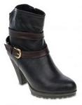 Mint Double Strap Ankle Boots  Blue