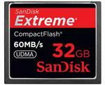SanDisk 32Gb Extreme 60MB/s CompactFlash Card