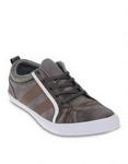 Utopia Grey Stitched Denim Sneakers