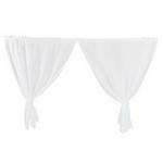 Svenmill Sapphire Crushed Voile Curtain Drop In   White