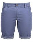 Utopia Blue Flat Fit Stripe Turn-up Shorts