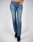 7 For All Mankind Blue Straight Leg Brazilian Rose Jeans