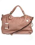 Vikson Leather Slouch Bag In Pink