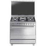Smeg 90cm Cooker with Gas Oven and Hob, St/steel