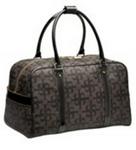 Polo Synthetic Handbags Weekender - White/Grey Black/Brown