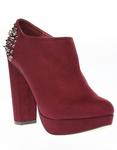 Zoom Kimberly Studded Ankle Boot In Burgundy