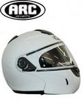 ARC Helmets A-676 Silver Flip Up Full Face Helmet