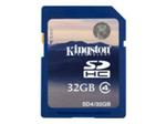 Kingston 32GB SDHC Memory Card Class 4