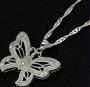Geneva Pave Butterfly Pendant