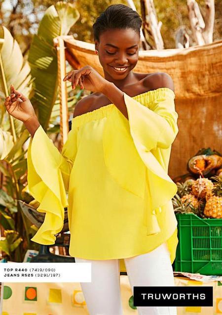 yellow tops for ladies at truworths