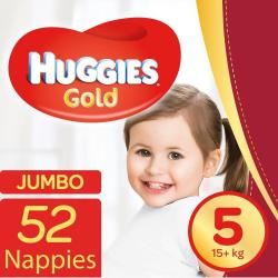 Huggies Gold Size 5 Jumbo Pack 52'S