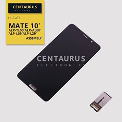 CE CENTAURUS ELECTRONICS Assembly For Huawei Mate 10 ALP-TL00 ALP-AL00 ALP-L09 ALP-L29 5.9 Inch Lcd Display Touch Screen Digitizer Glass Full Complete Replacement Parts Black Not Fit For Mate 10 Lite