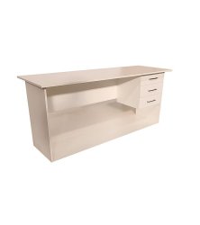 London 3 Drawer Desk 150CM - White