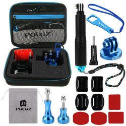 16 In 1 Cnc Metal Accessories Combo Kit With Eva Case For Gopro