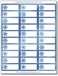 Great Papers Blue Foil Snowflake Address Labels gift Tags - 120 Labels
