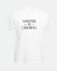 JuiceBubble Winter Is Coming Mens White T-Shirt