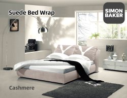 Simon Baker Suede Bed Wrap Standard Length Cashmere Various Sizes - Cashmere Single