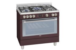 Defy Dgs162r 5 Burner Red Gas Electric Stove