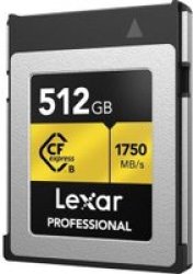 Lexar Cfexpress Professional Gold 512GB Type B Memory Card