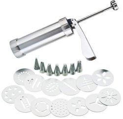 Portable Cookie Press And Icing Set
