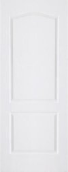 Interior Door Deep Moulded 2 Panel Arch Primed White