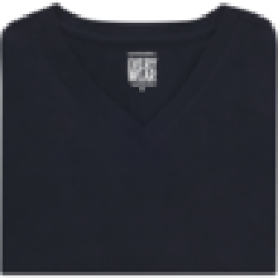 Navy Blue V-neck T-Shirt S - XXL