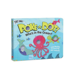 4AKID Melissa & Doug Poke-a-dot - Who's In The Ocean Poke-a-dot Book