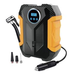 Portable Air Compressor For Car Tyres 12V With Emergency LED Flashlight