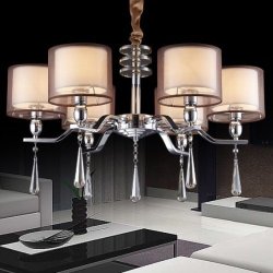 Crystal Chandelier Lt Has Six Pieces