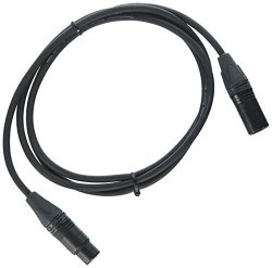 Comprehensive Cable PS-125-6 6' Performer Series Lo-z Microphone Cable With Neutrik Black nickel