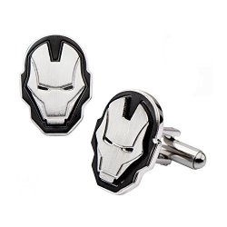 INOX Marvel Avengers Age Of Ultron Iron Man Face Stainless Steel Cufflinks