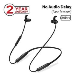 Avantree NB16 20HRS Bluetooth Neckband Headphones Earbuds For Tv PC No Delay Magnetic Wireless Earphones With MIC Light & Comfortable Compatible With Iphone Cell