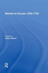 Warfare In Europe 1650 792 Hardcover