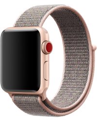 Gretmol 38 Mm Pink Sand Nylon Sports Replacement Strap For Apple Watch -