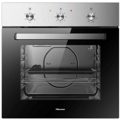 Hisense 60CM Oven Stainless Steel Finish Double-layer Glass Door A Energy Class Aluminum Handle