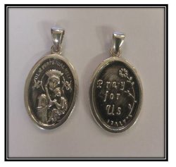 Our Lady Of Perpetual Help Sterling Silver Pendant