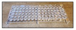 80 Glass Perspex Communion Tray - With Glasses