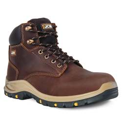 JCB Hiker Hro Brown Composite Toe Men's Boot Including Free High Quality Work Gloves - 5
