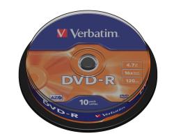 4.7GB Dvd-r 16X Matt Silver Spindle - Box Of 10