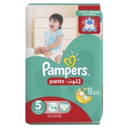 Pampers Pants 44 Nappies Size 5 Jumbo Pack