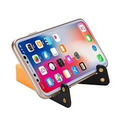 Shmei Portable MINI Folded Table Desk Stand Holder Mount For Mobile Phone Iphone New Foldable Small Plastic Mobile Phone Holder Yellow