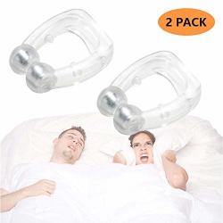 Darzu Anti Snore Nose Clip Snoring Solution Silicone Magnetic Stop Snoring Nose Device MINI Comfortable Snore Reducing Aids 2PC