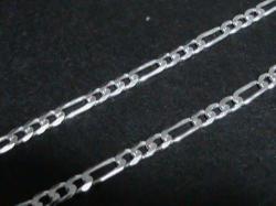 Sterling Silver Chain. 60 Cm Long