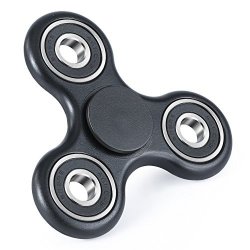 Hand Spinner Magicfly Tri-spinner Fidget Spinner Toy Stress Reducer - Perfect For Add Adhd Anxiety And Autism Adult Black